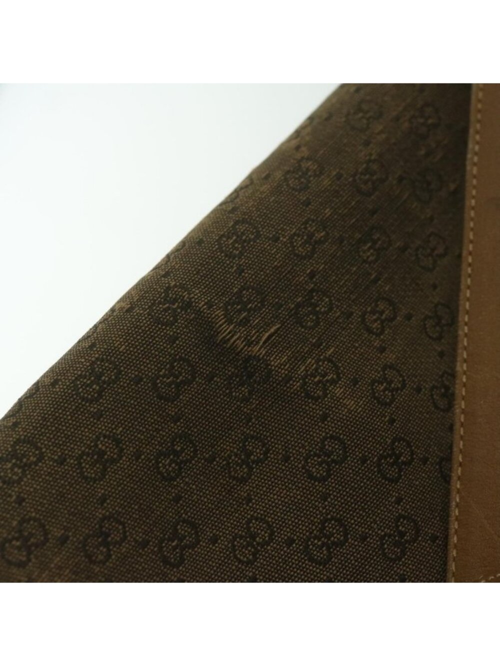 Authentic GUCCI Micro GG Canvas Shoulder Bag Beige Brown - Picture 14 of 16